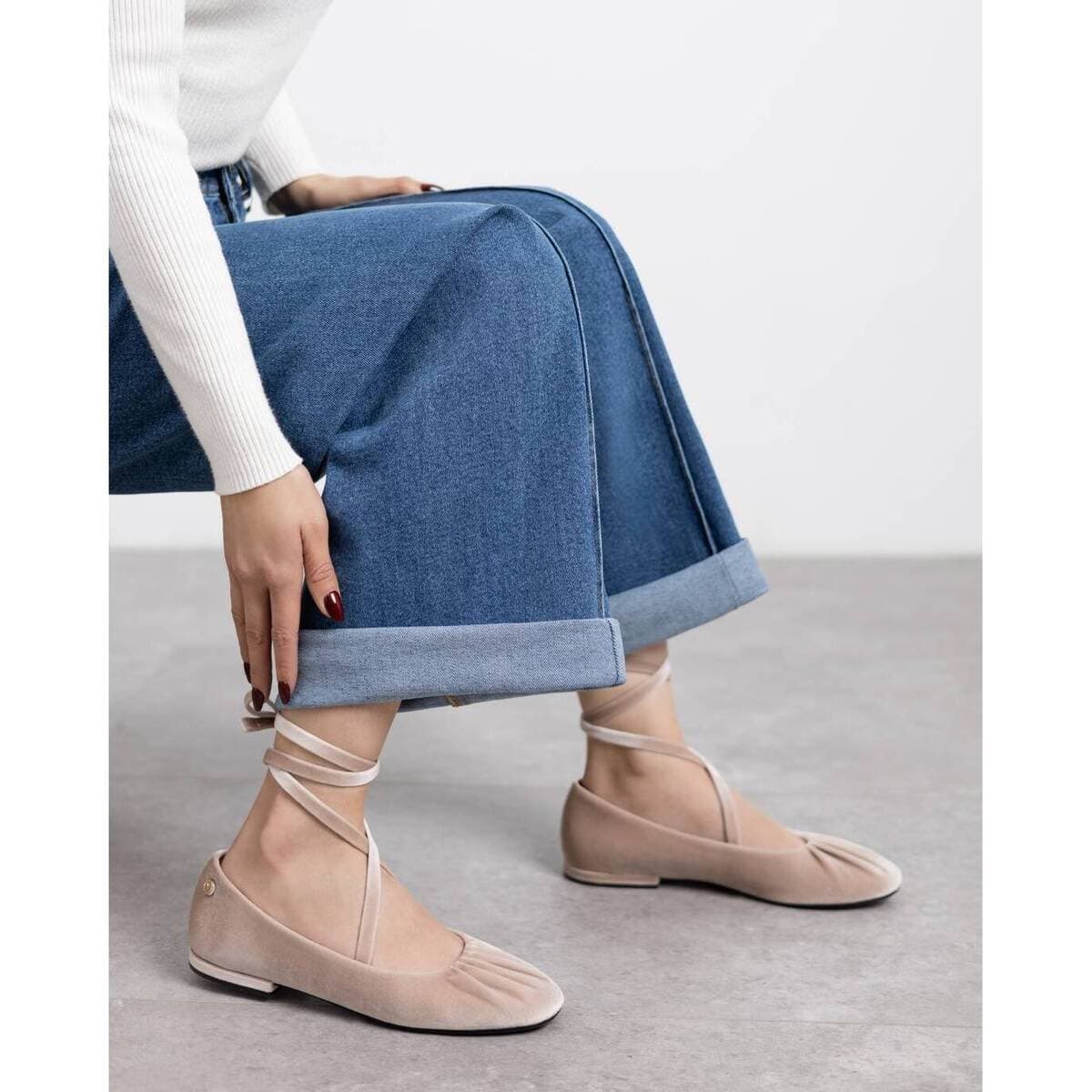 Women's Ballet Flats Xti Brown