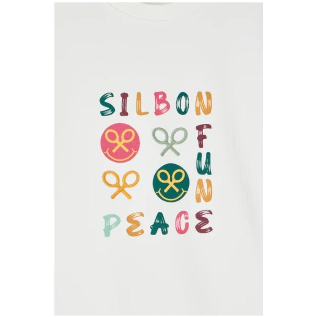 Women's Sports T-Shirts Silbon White