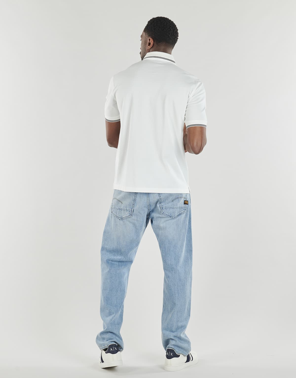 Men's Polo Shirts Armani Exchange White