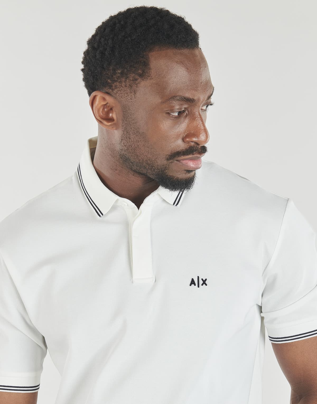 Men's Polo Shirts Armani Exchange White