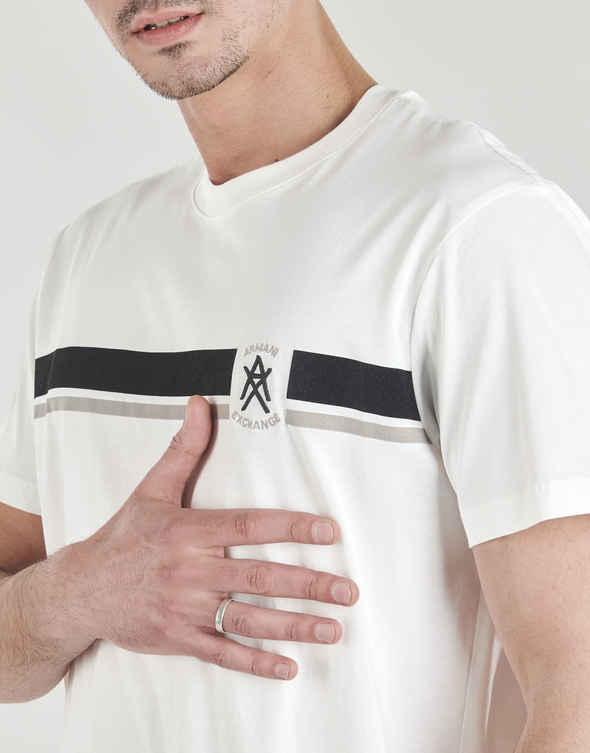 Men's T-Shirts Armani Exchange White