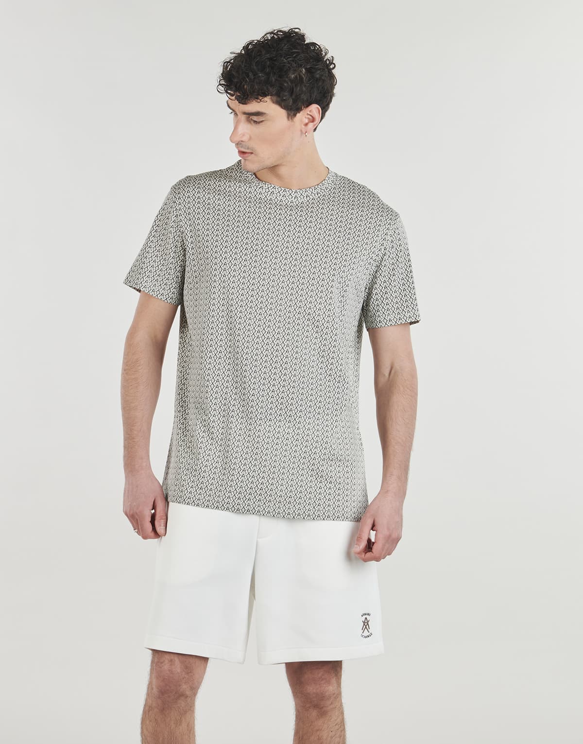 Men's T-Shirts Armani Exchange Beige