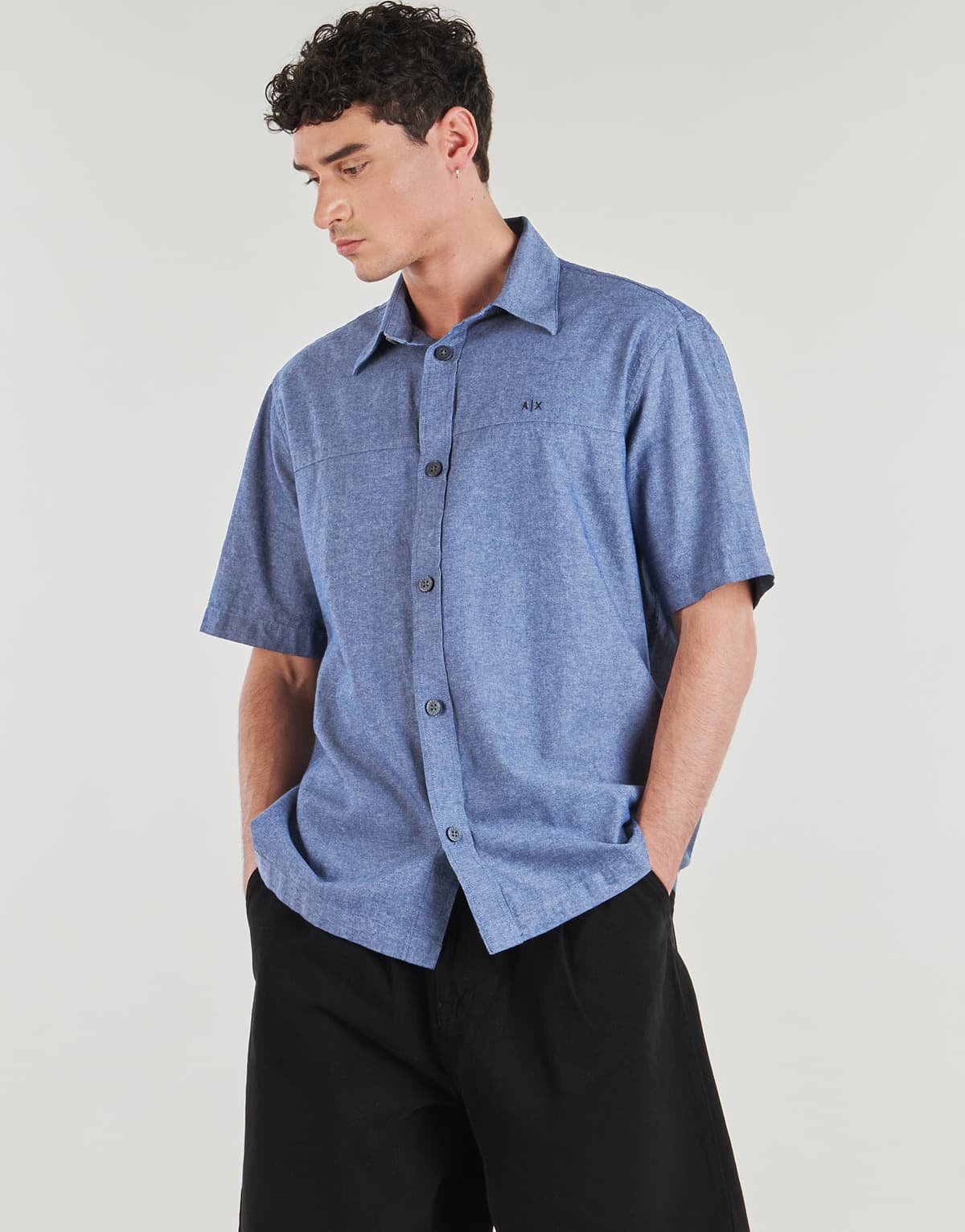 Men's Shirts Armani Exchange Blue