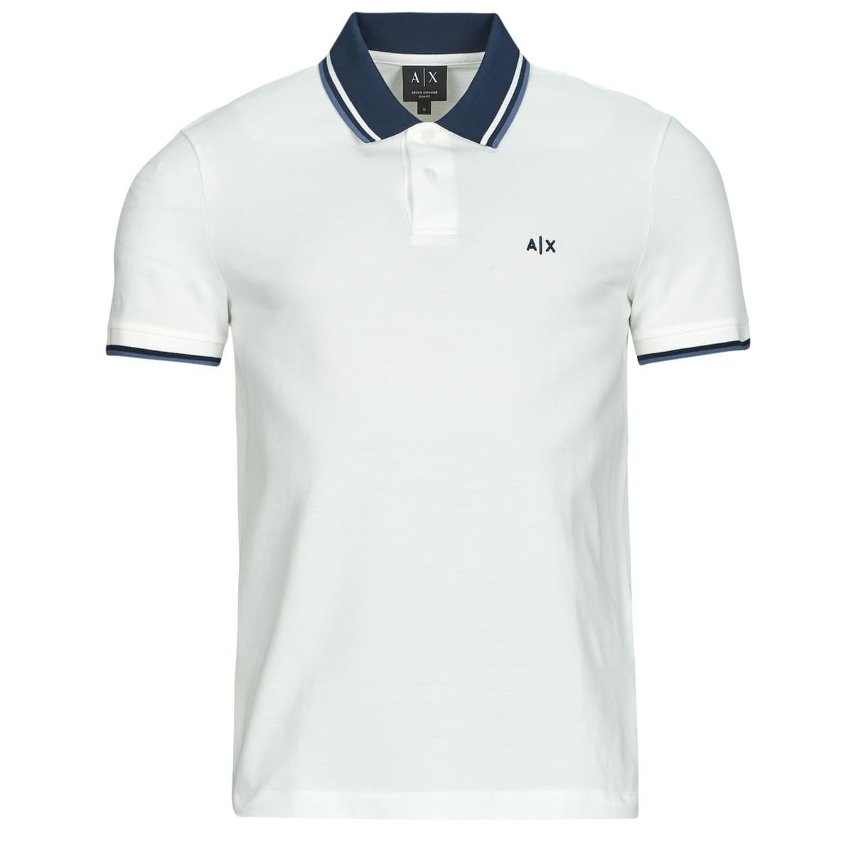 Men's Polo Shirts Armani Exchange White