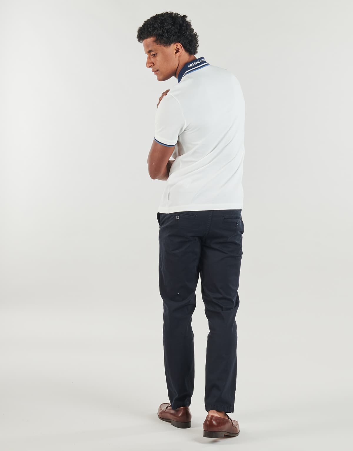 Men's Polo Shirts Armani Exchange White