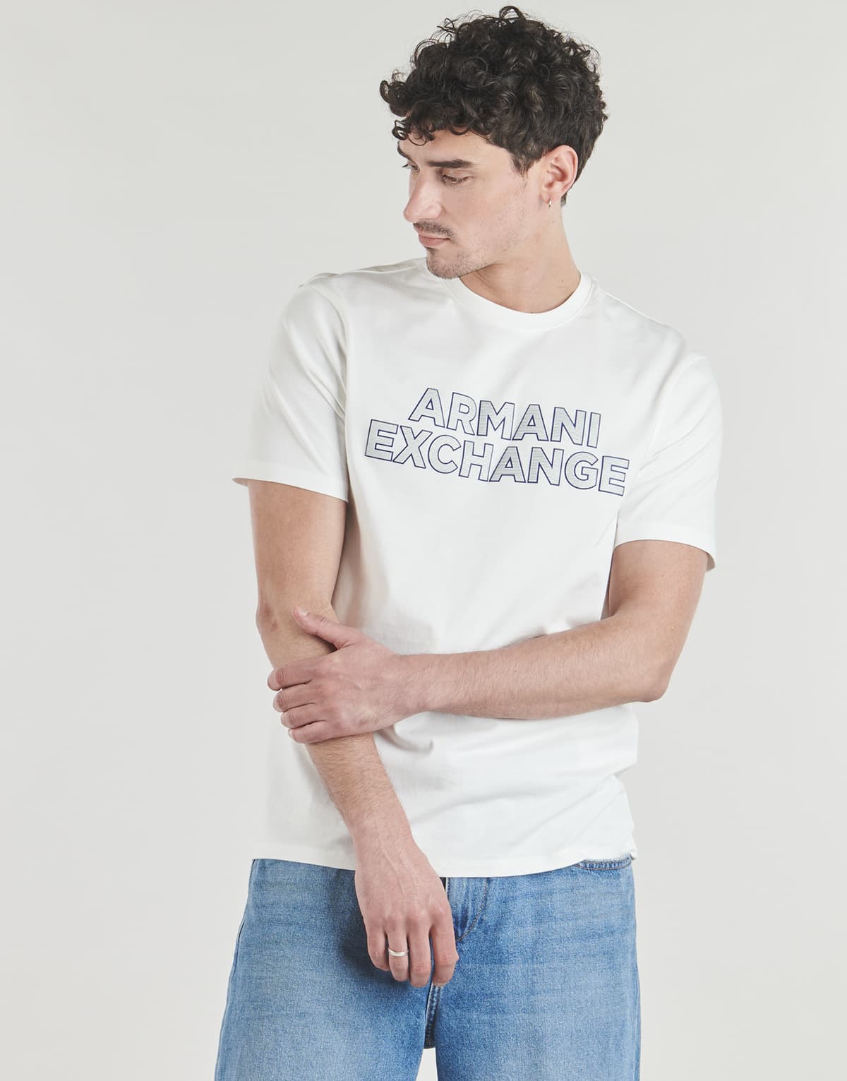 Men's T-Shirts Armani Exchange White