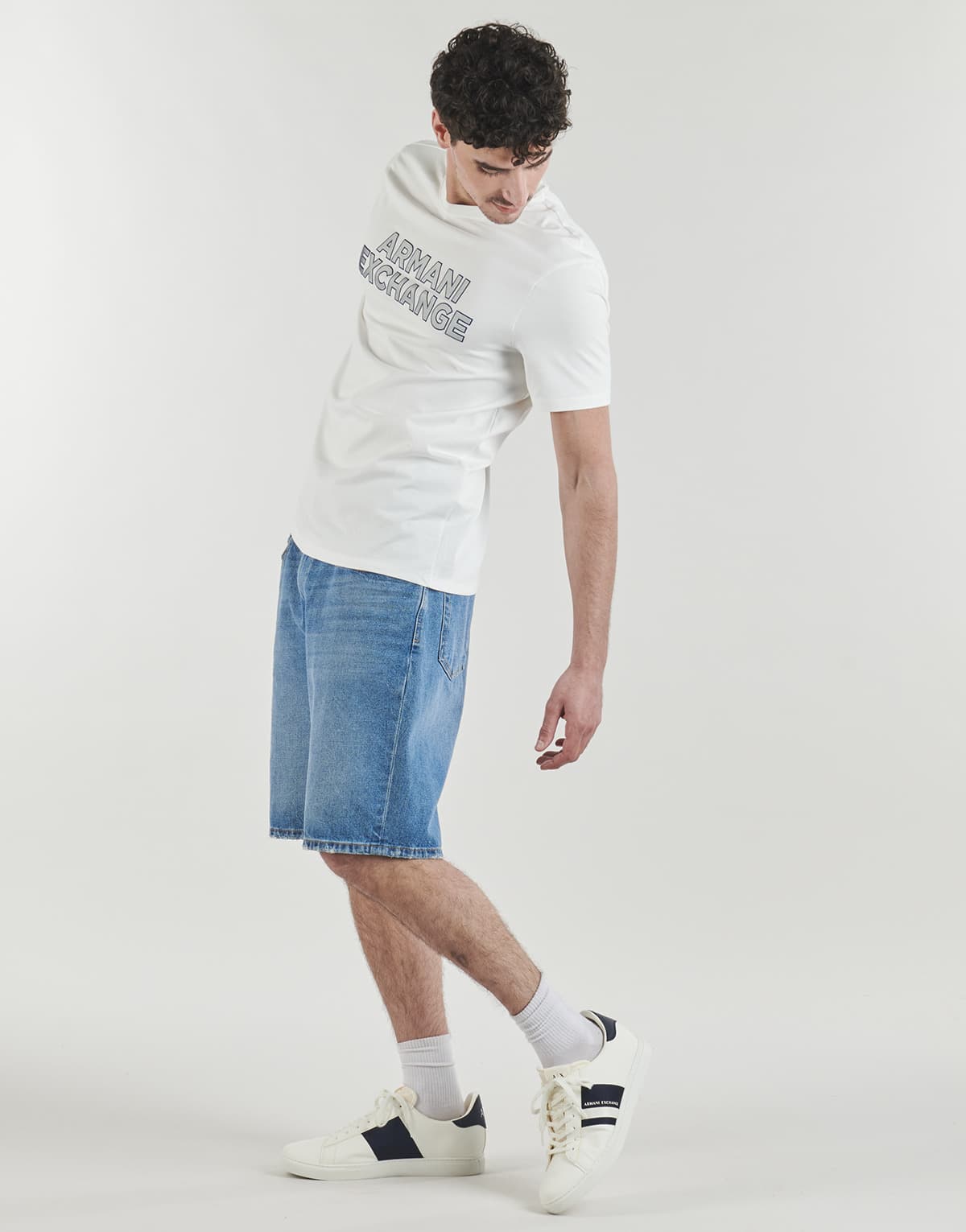 Men's T-Shirts Armani Exchange White