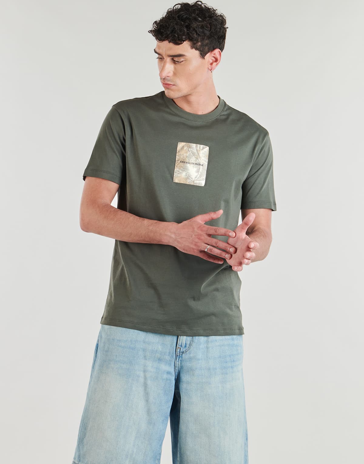 Men's T-Shirts Armani Exchange Khaki