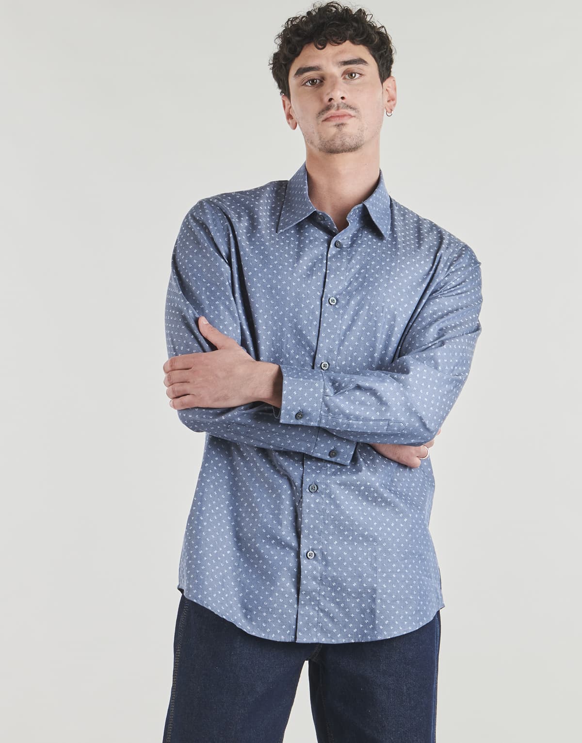 Men's Shirts Armani Exchange Blue