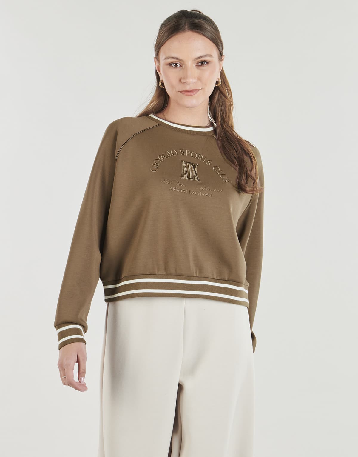 Women's Sports T-Shirts Armani Exchange Brown