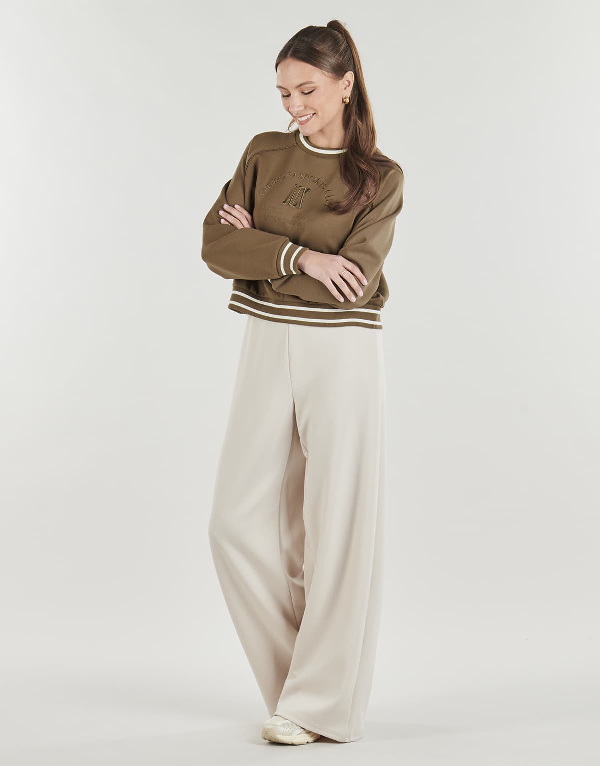 Women's Sports T-Shirts Armani Exchange Brown