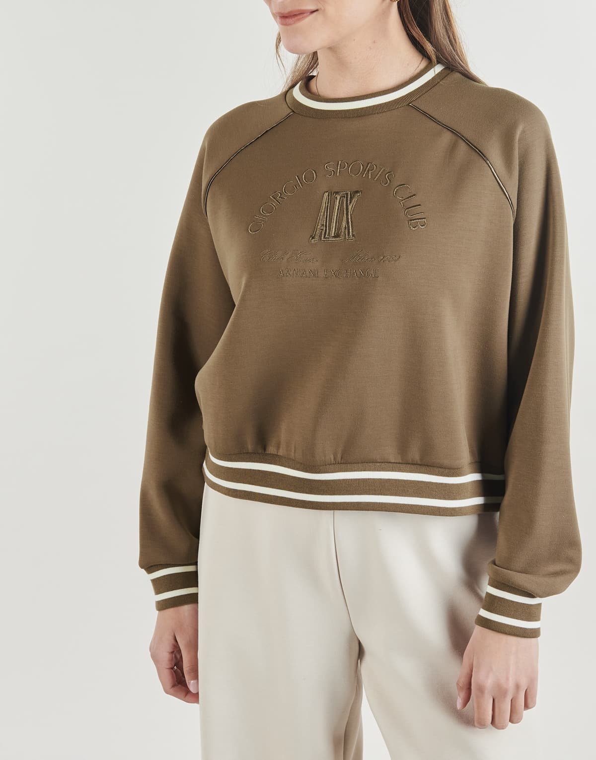 Women's Sports T-Shirts Armani Exchange Brown