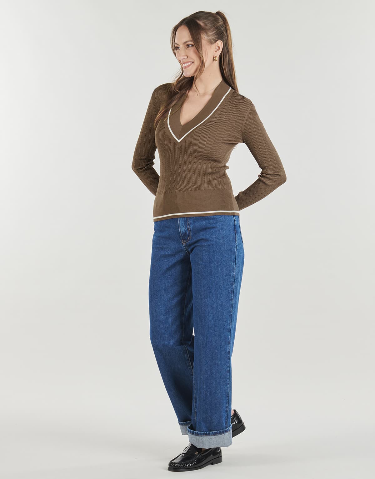 Women's Sweaters Armani Exchange Brown