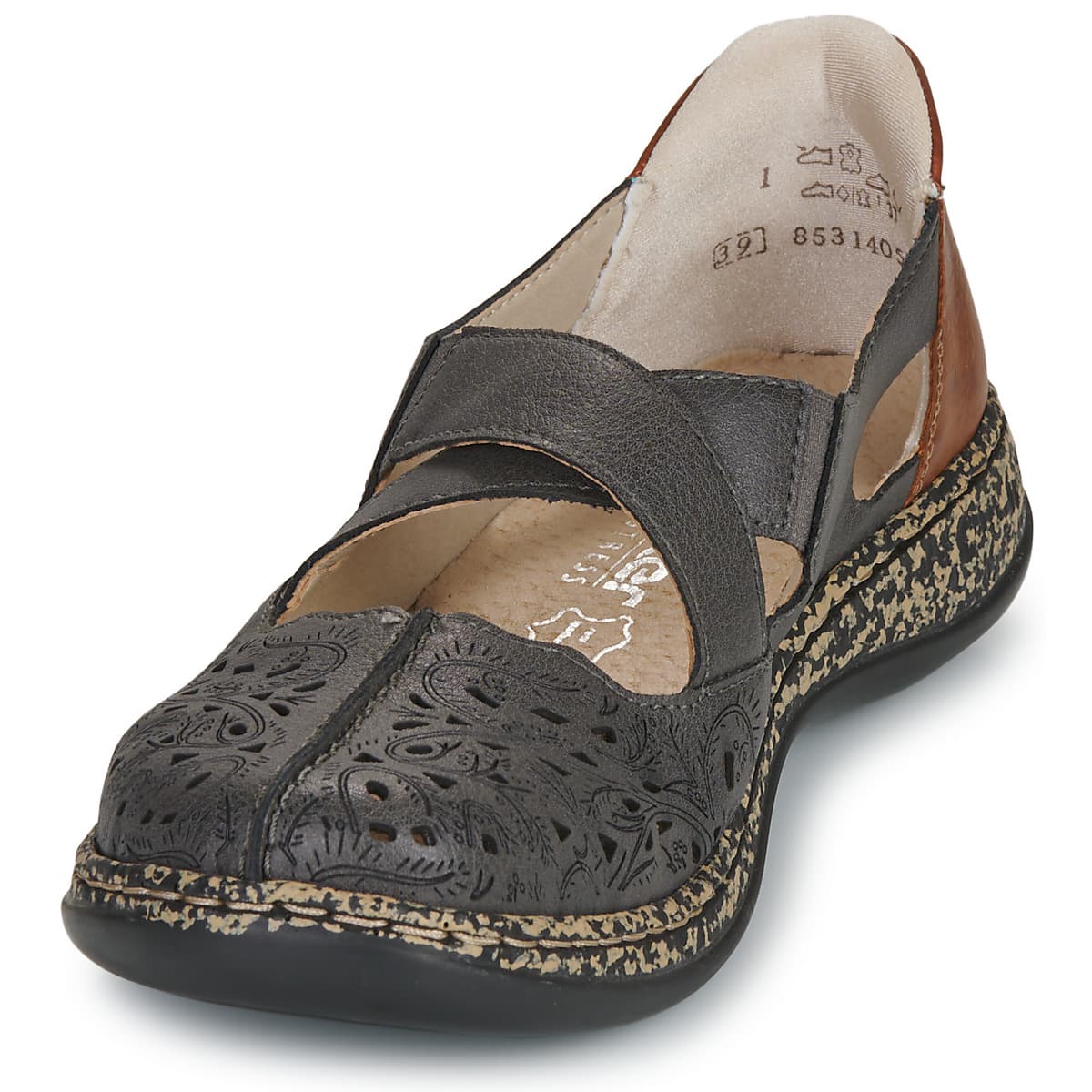 Women's Derby Shoes Rieker Gray