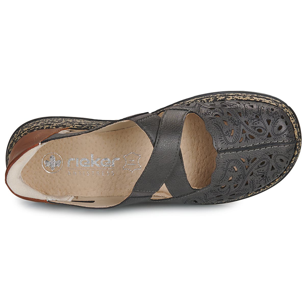 Women's Derby Shoes Rieker Gray