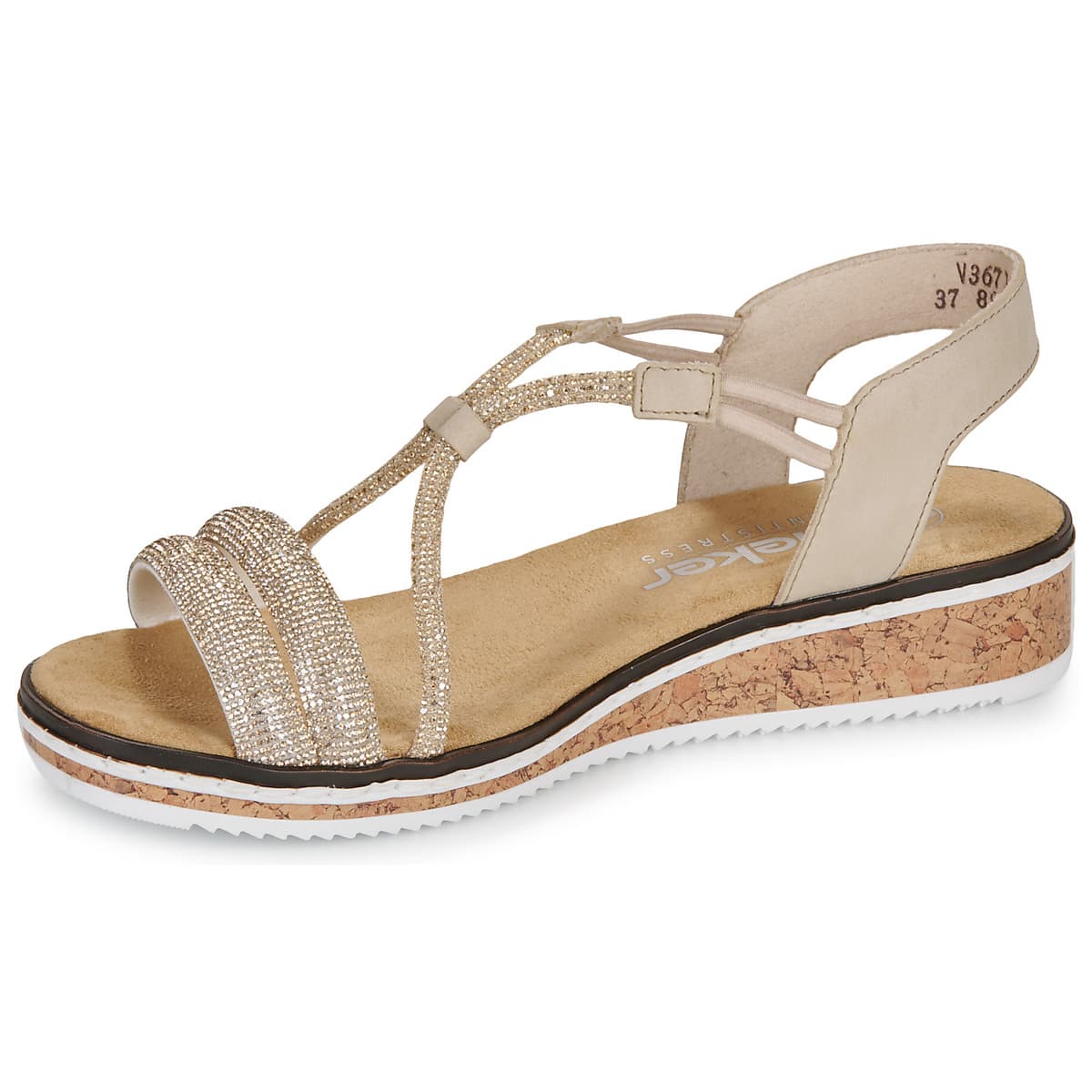 Women's Platforms Rieker Beige