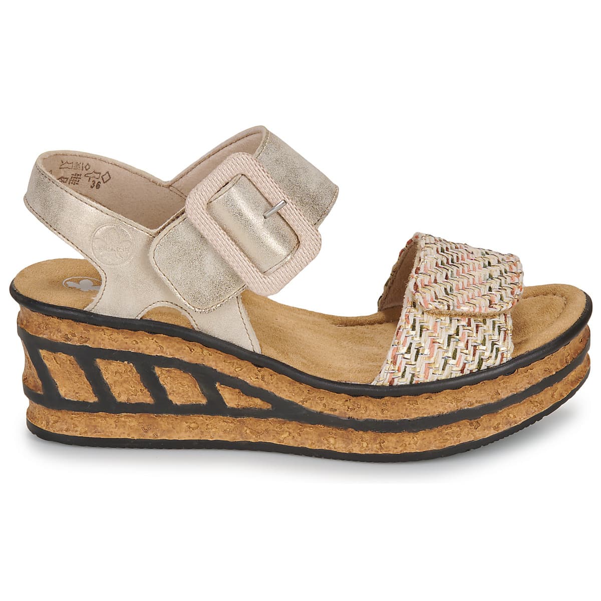 Women's Platforms Rieker Beige