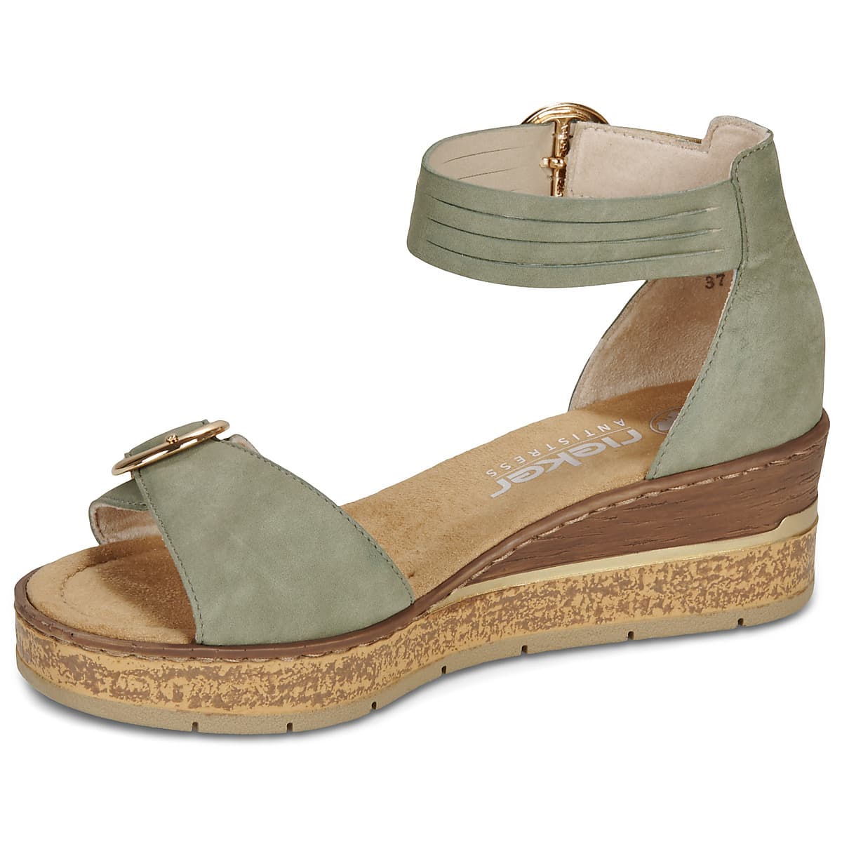 Women's Platforms Rieker Green