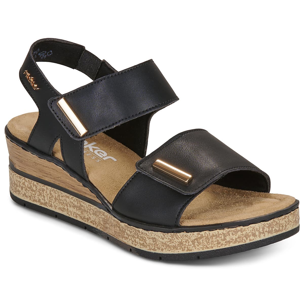 Σανδάλια με πλατφόρμα Rieker 63781-00