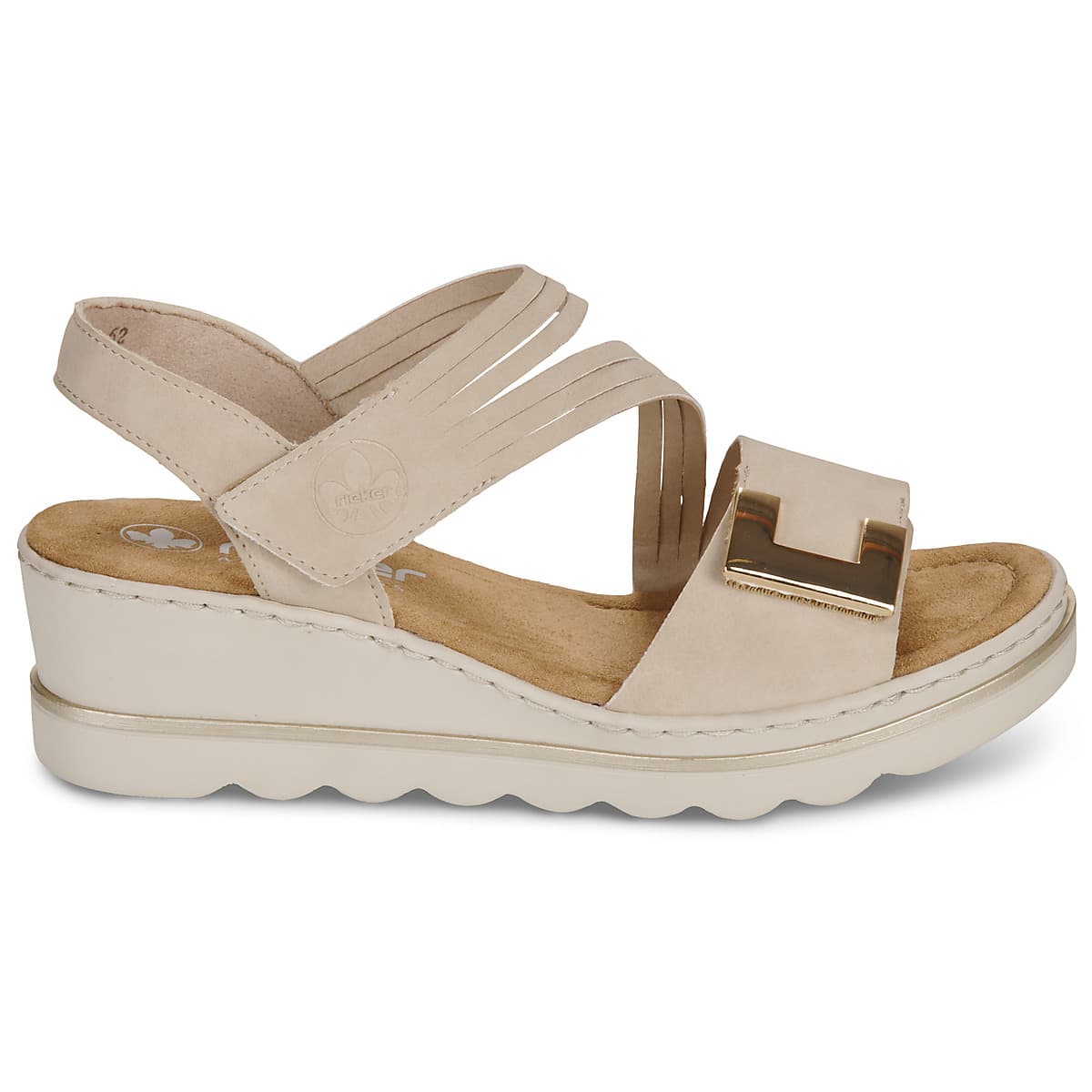 Women's Platforms Rieker Beige