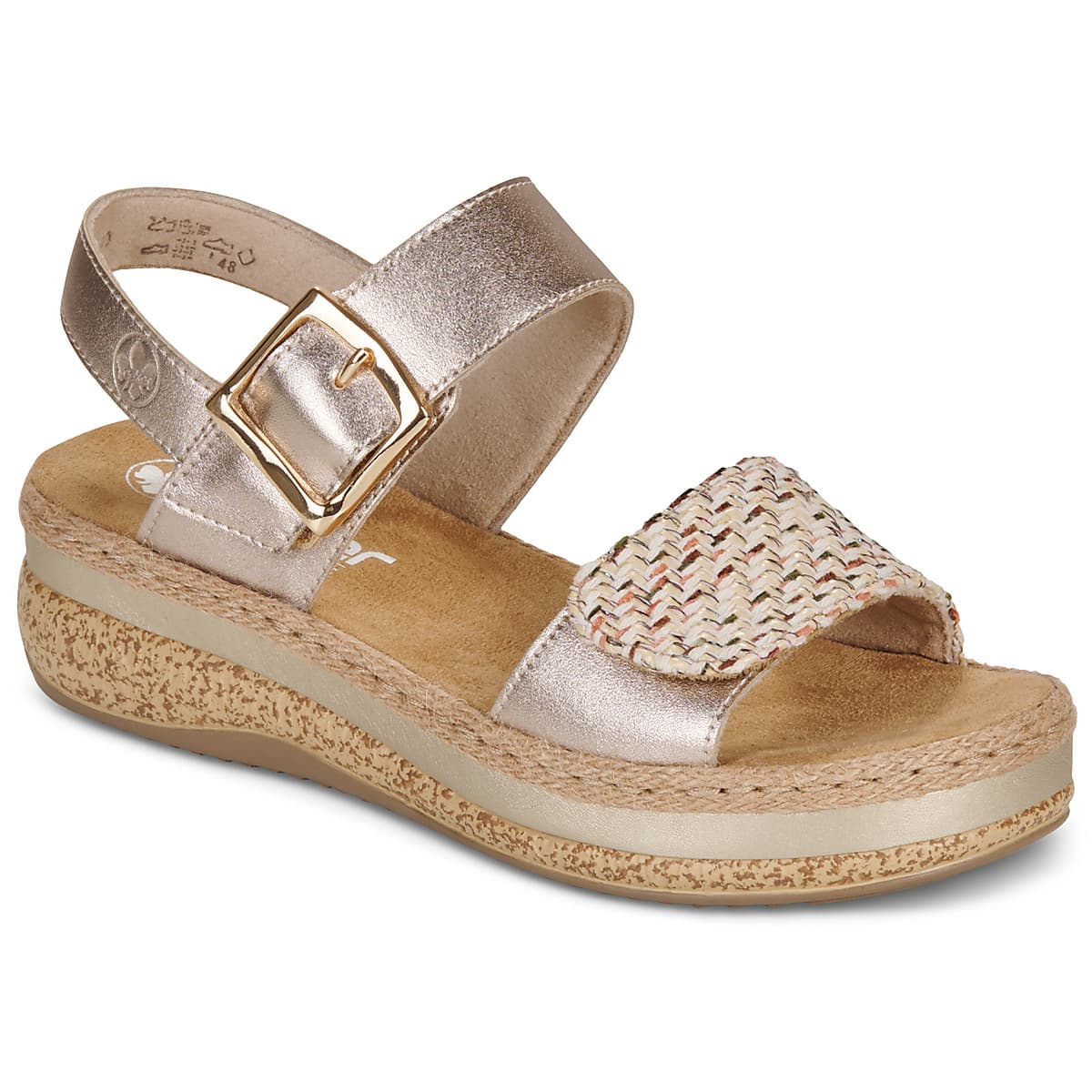 Σανδάλια με πλατφόρμα Rieker V0951-90