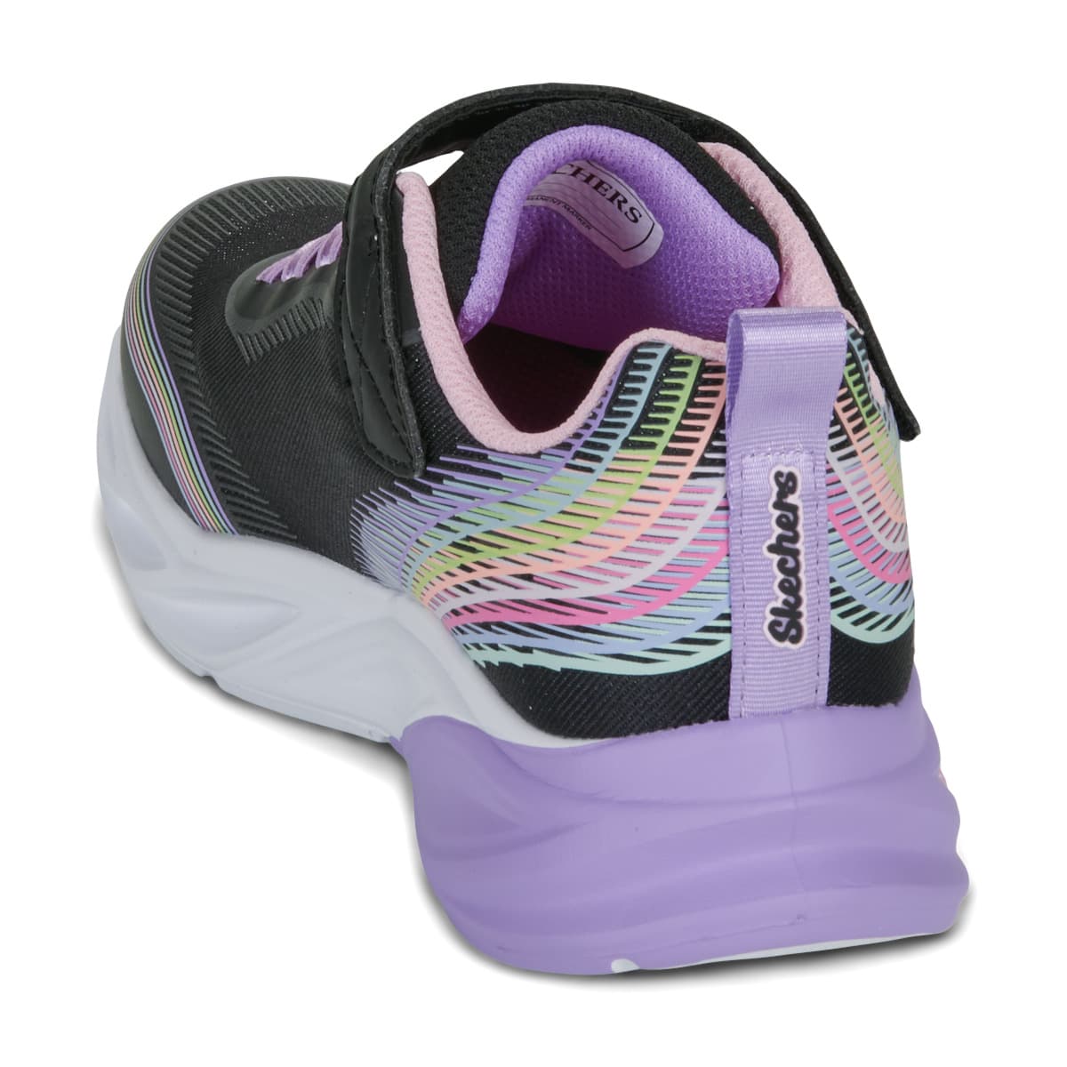 Παιδικό Αθλητικό Παπούτσι για Κορίτσι Skechers Rainbow Beam με Φωτάκια On/Off Χρώματος Μαύρο 303709L-BKMT