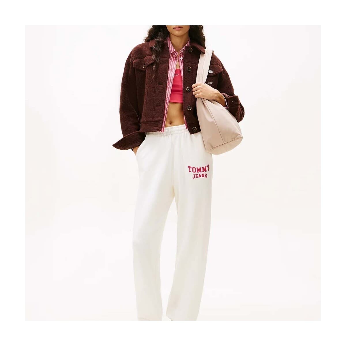 Women's Pants Tommy Jeans White