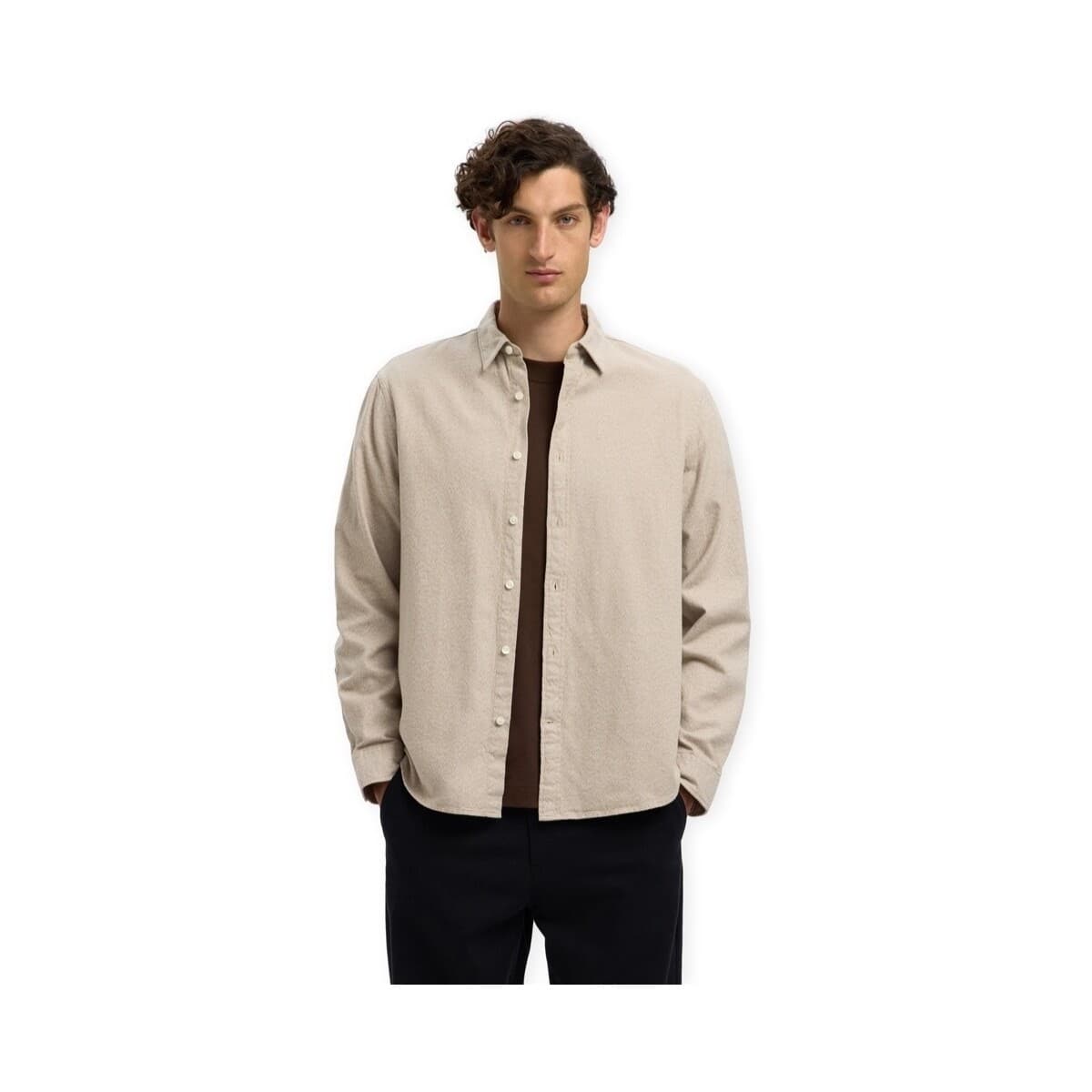 Men's Shirts Selected Beige