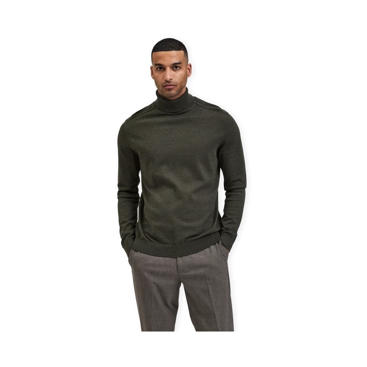 Men's Sweaters Selected Green