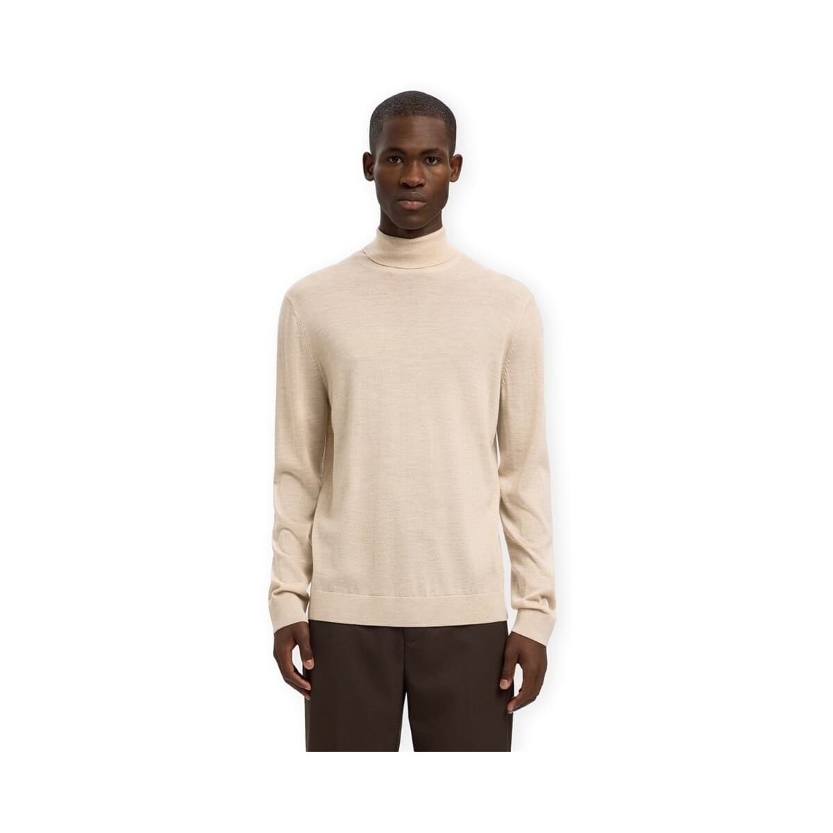 Men's Sweaters Selected Beige