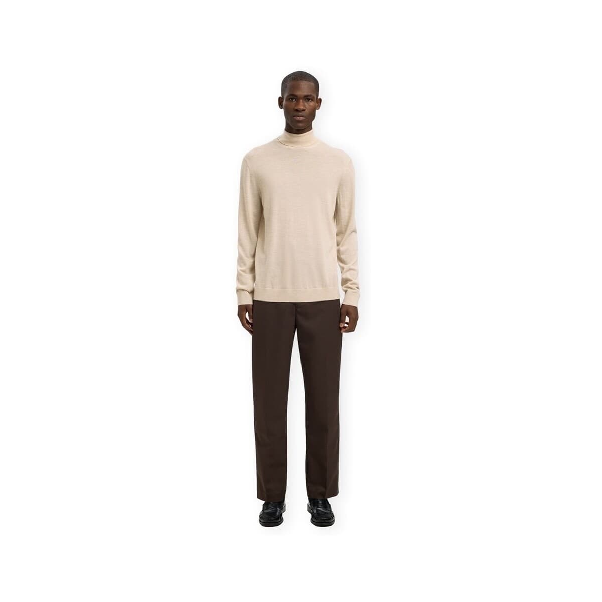 Men's Sweaters Selected Beige