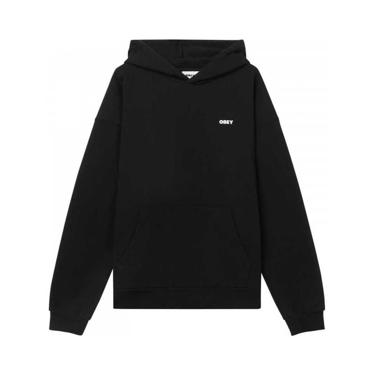 T-shirt με κουκούλα Obey Bold star extra heavy hood