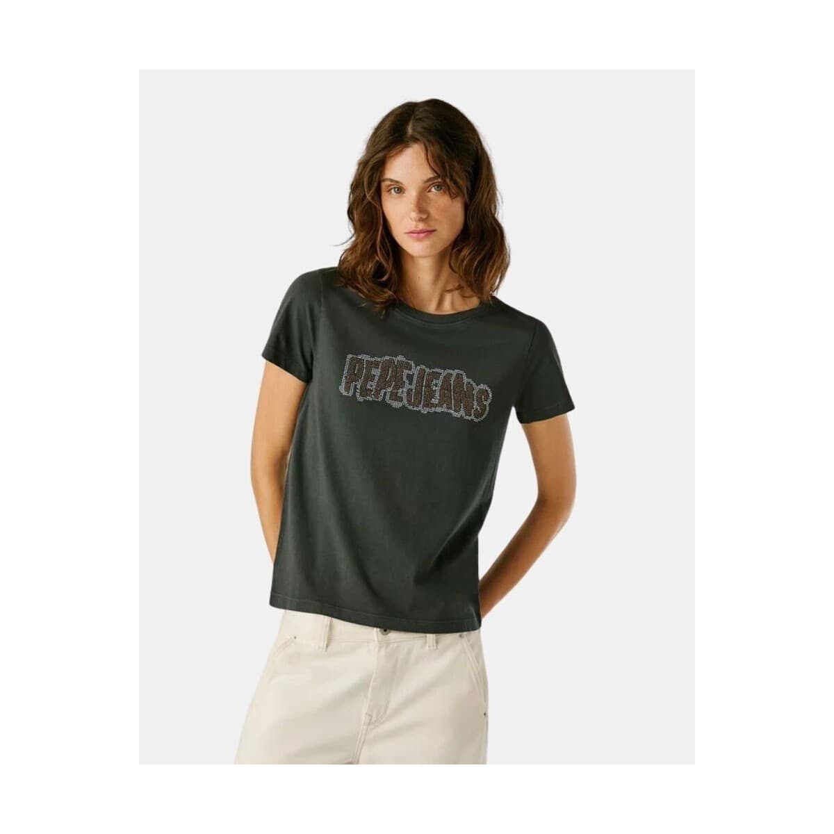 Women's T-Shirts Pepe Jeans Gray