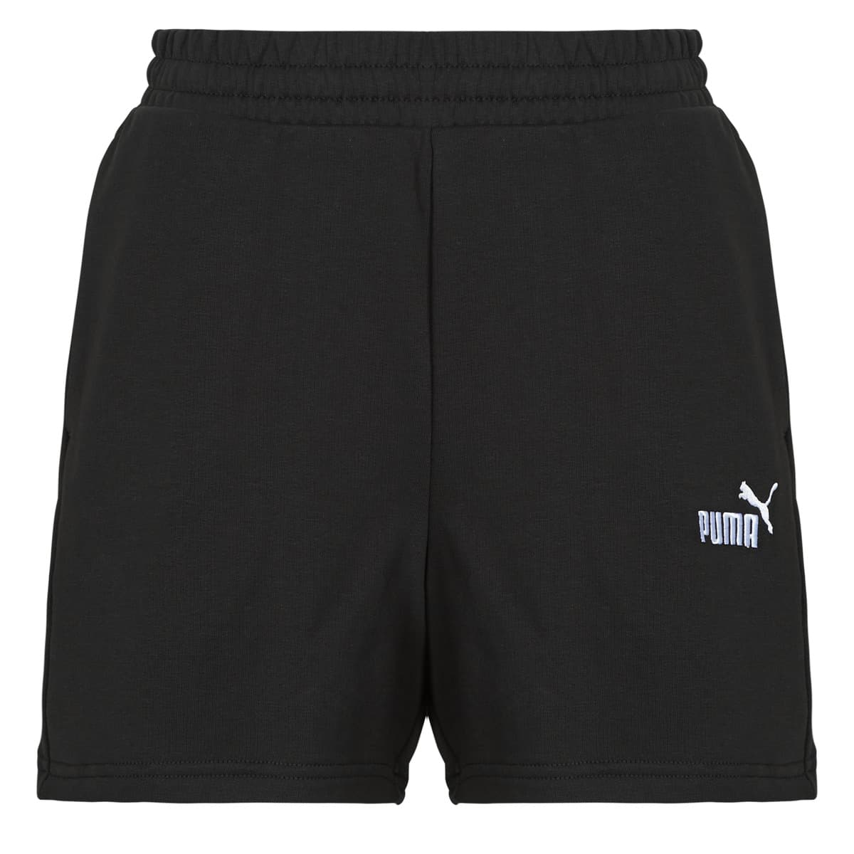Puma Essentials Small No. 1 Logo 5'' High-Waist Shorts Μαυρο