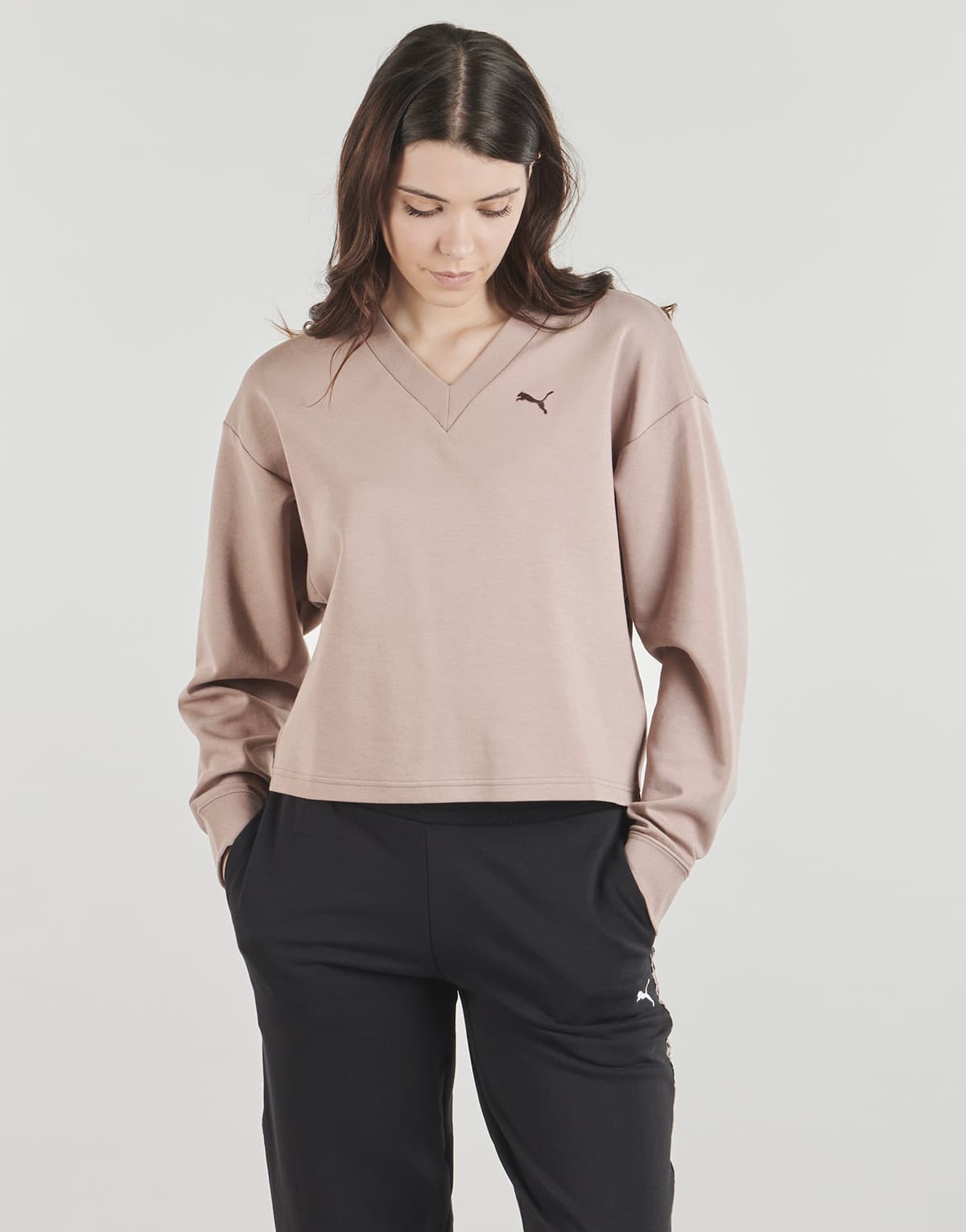 Women's Sweatshirts Puma Beige