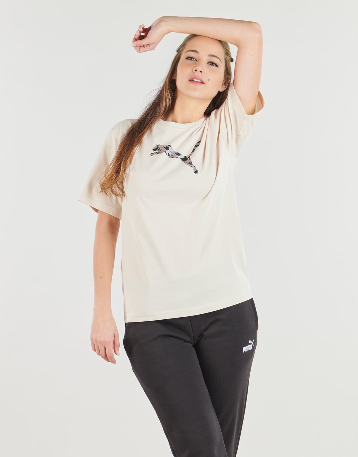 Women's T-Shirts Puma Beige
