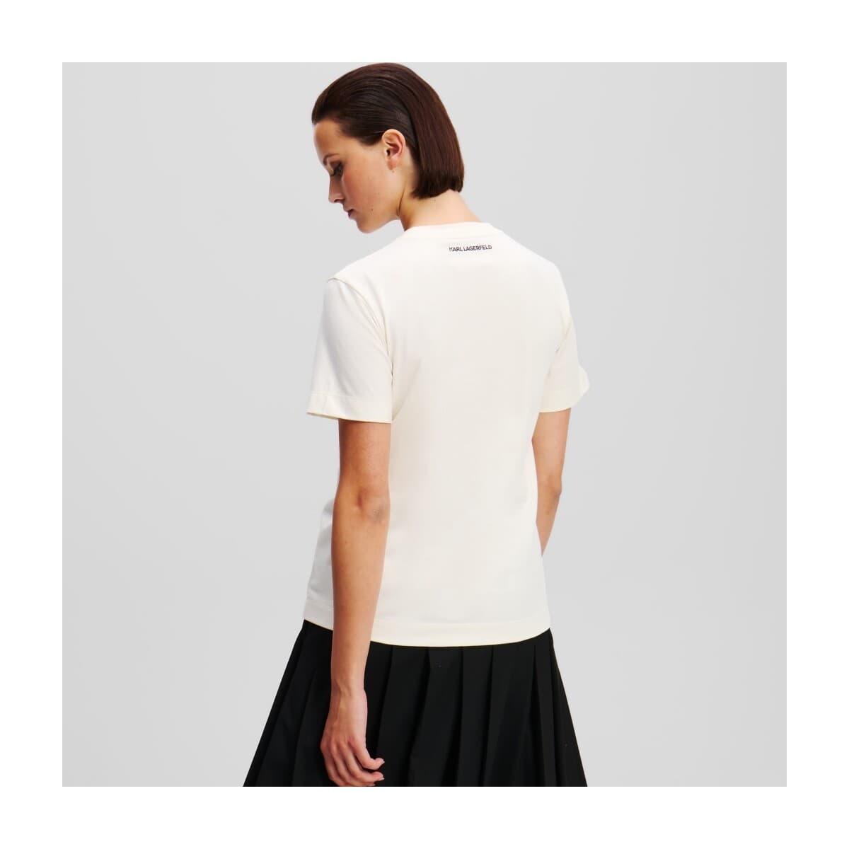 Women's T-Shirts Karl Lagerfeld Beige