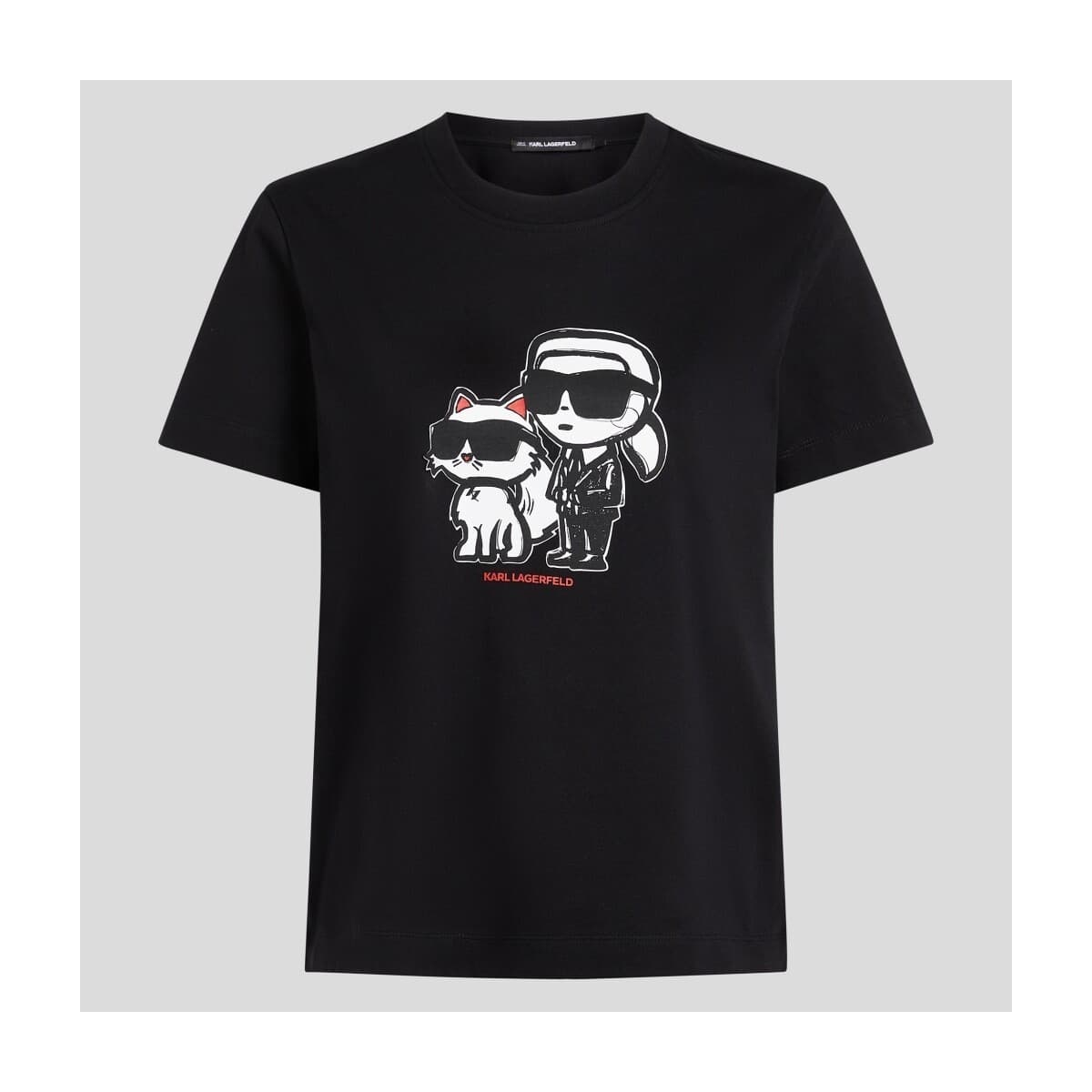 T-shirt με κοντά μανίκια Karl Lagerfeld Camisetas Mujer Modèle Ikon Sketch Duo T-shirt