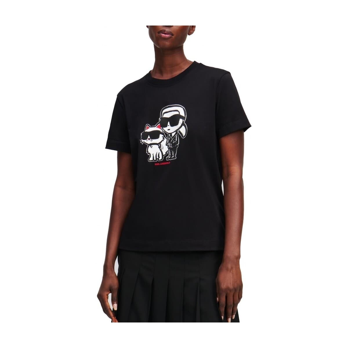 Women's T-Shirts Karl Lagerfeld Black
