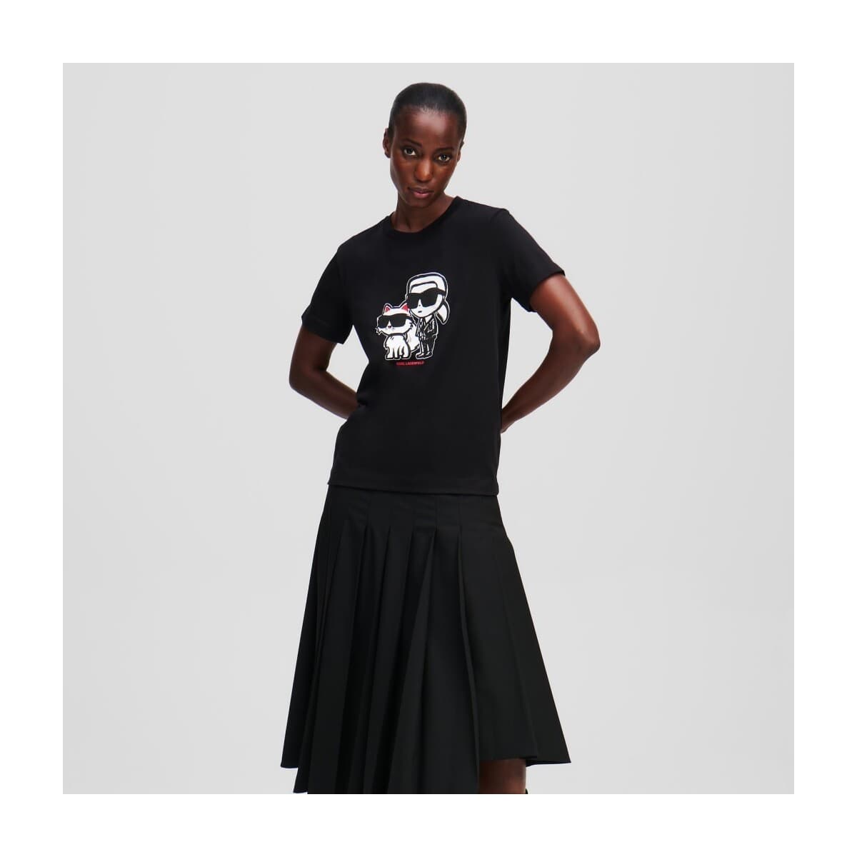 Women's T-Shirts Karl Lagerfeld Black