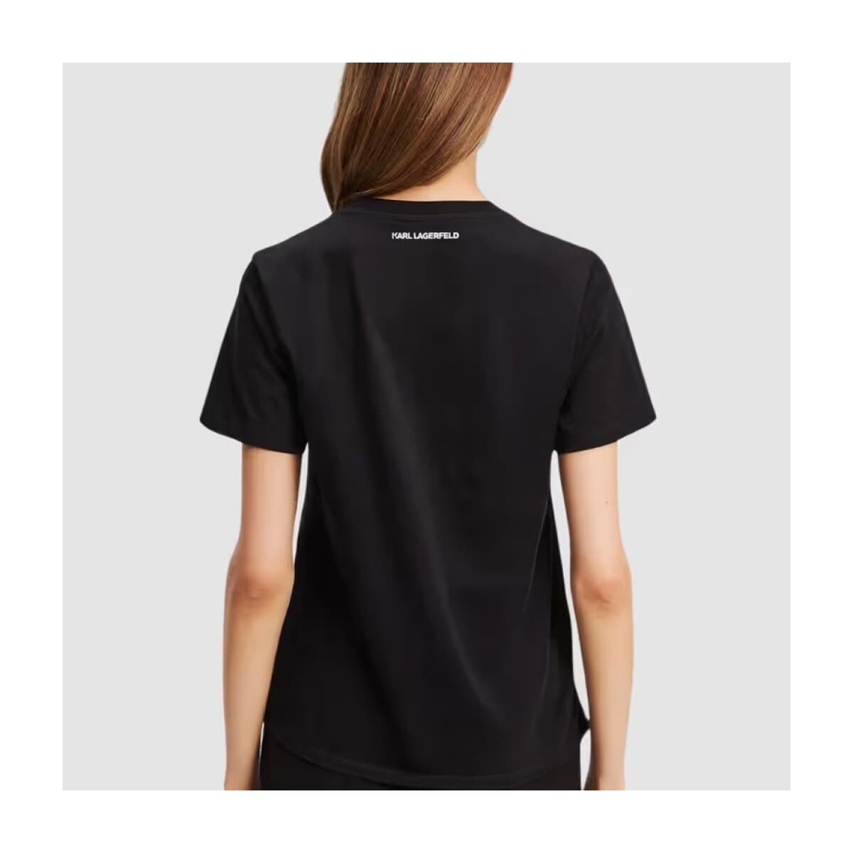 Women's T-Shirts Karl Lagerfeld Black