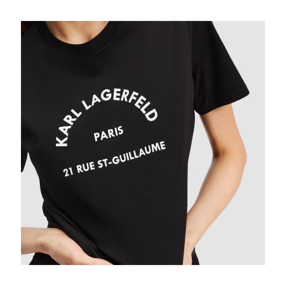 Women's T-Shirts Karl Lagerfeld Black