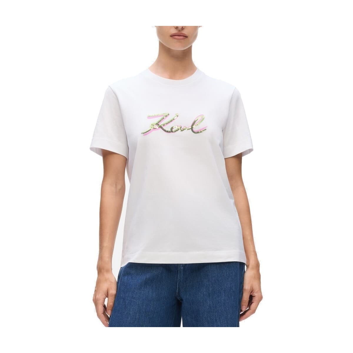 Women's T-Shirts Karl Lagerfeld White