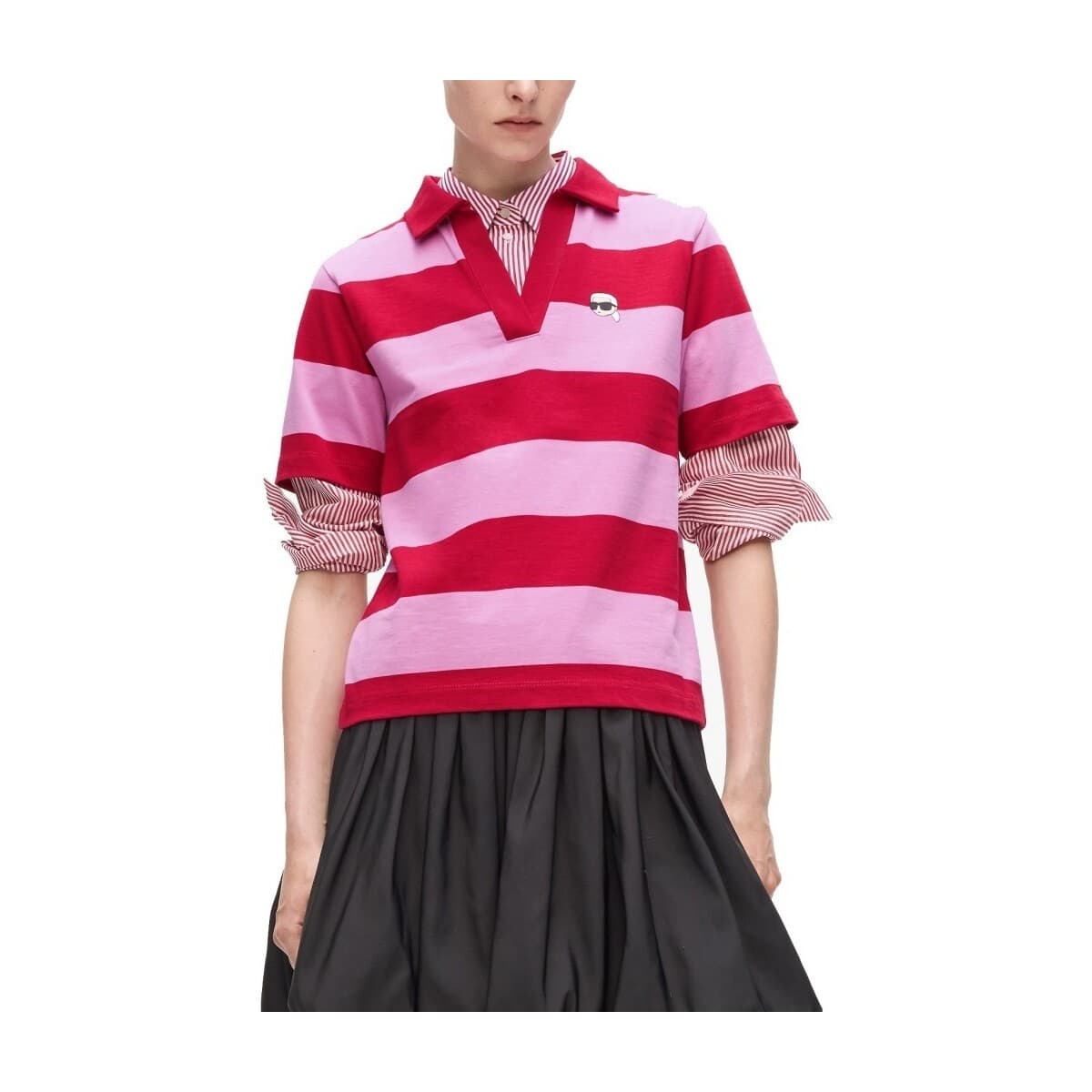 Women's Polo Shirts Karl Lagerfeld Pink