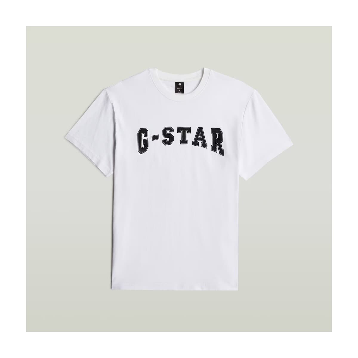 T-shirt με κοντά μανίκια G-Star Raw Camisetas Hombre Modèle D26840 C336 Felt Logo R T