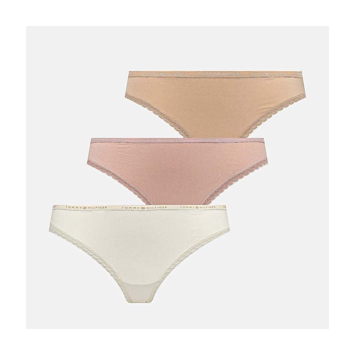 Slips Tommy Hilfiger Ropa Interior Mujer Modèle 3 Pack Lace Thong
