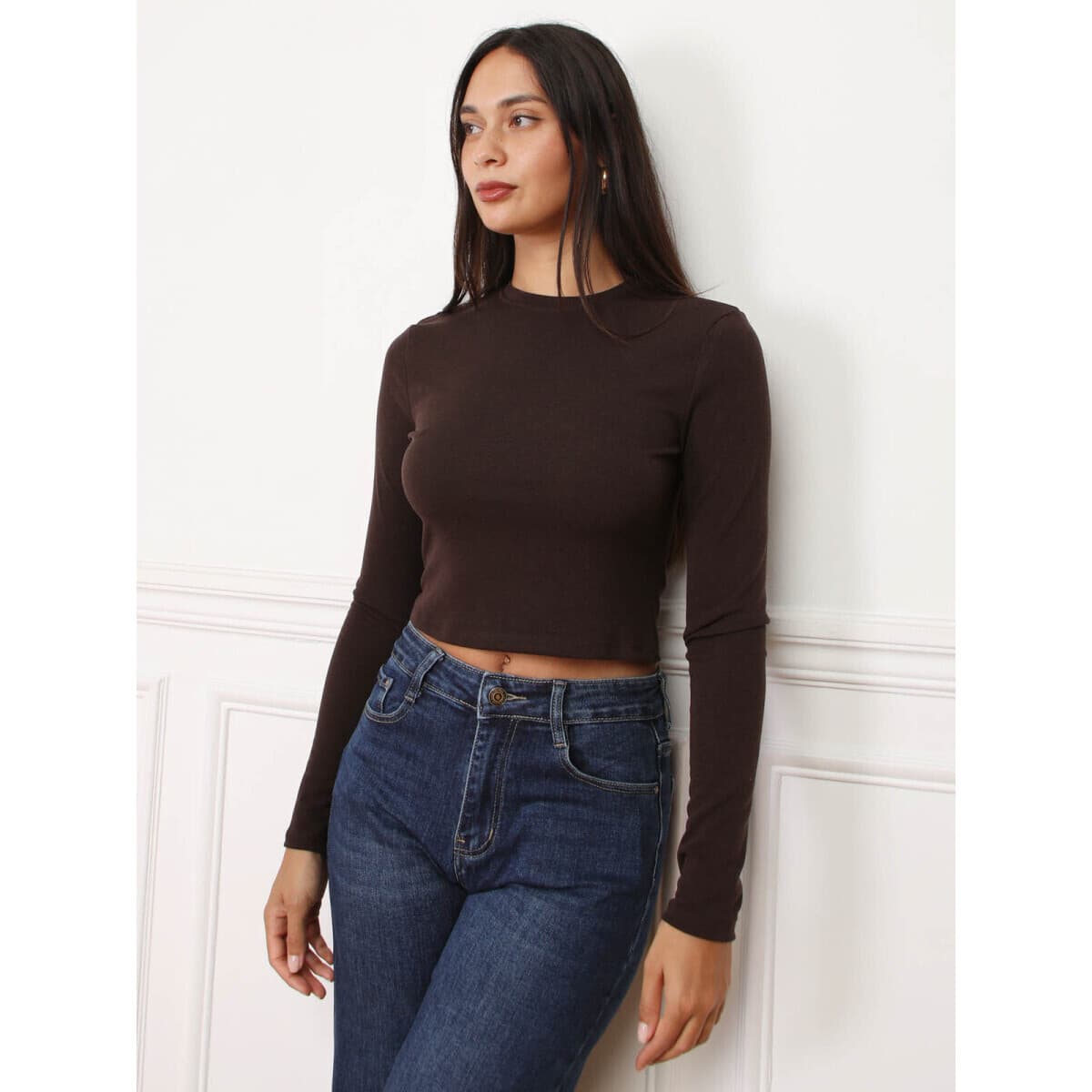 Women's T-Shirts La Modeuse Brown