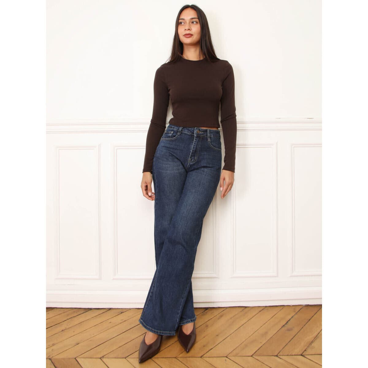 Women's T-Shirts La Modeuse Brown