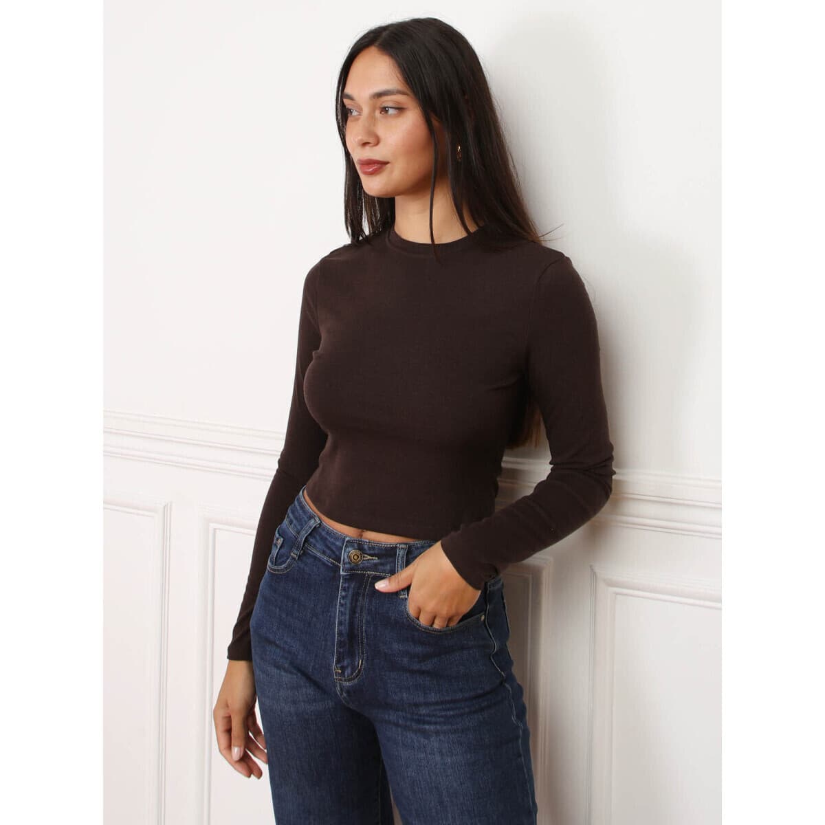 Women's T-Shirts La Modeuse Brown