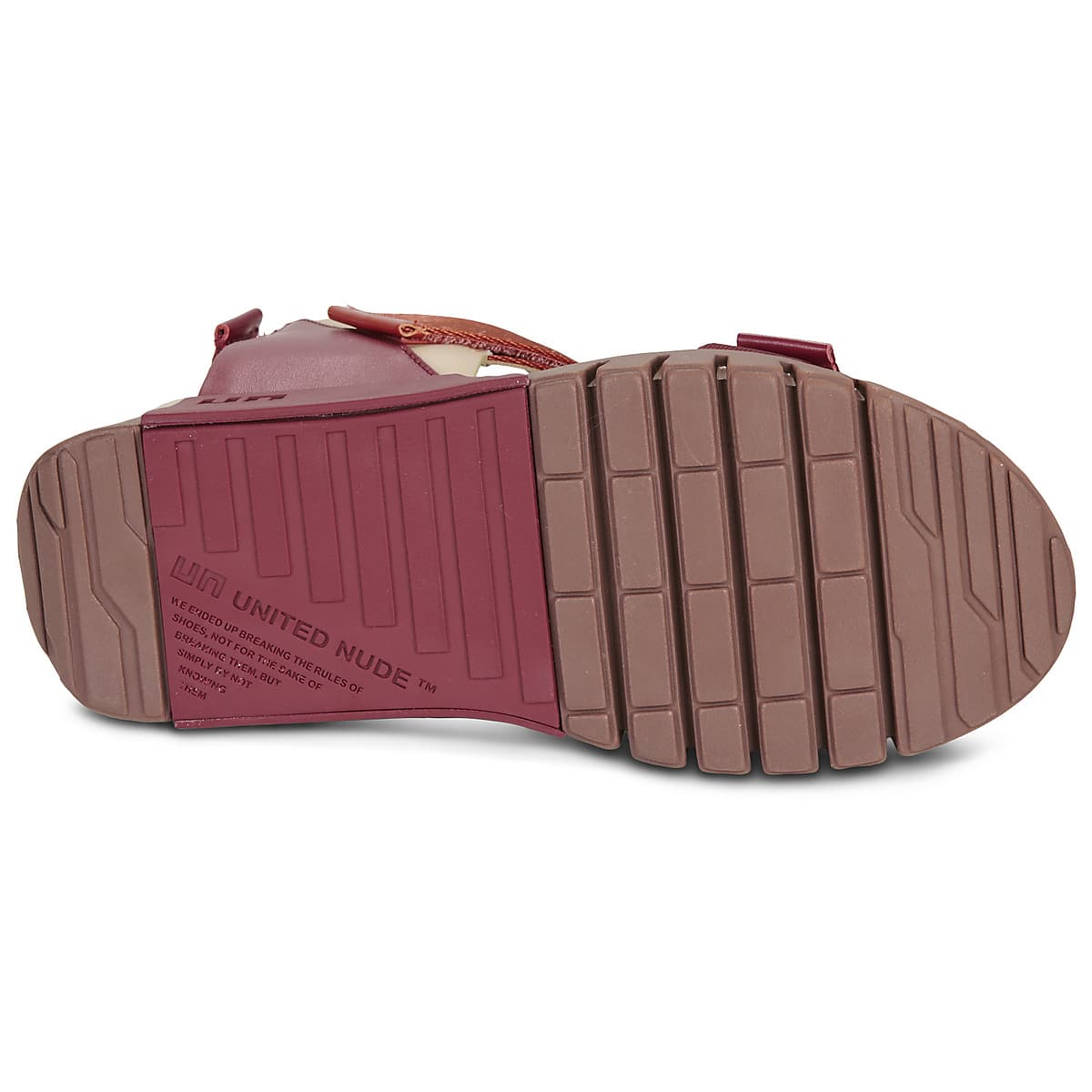 Women's Sandals United nude Red